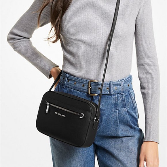 Michael Kors Jet Set Large Saffiano Leather Crossbody Bag - Picture 3 of 6